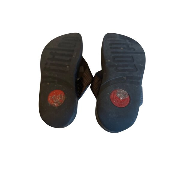 FitFlop Womens Black Thong Sandals Size 10 Summer Comfort - Picture 4 of 5